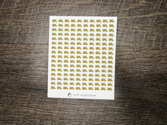 Tiny School Bus Stickers