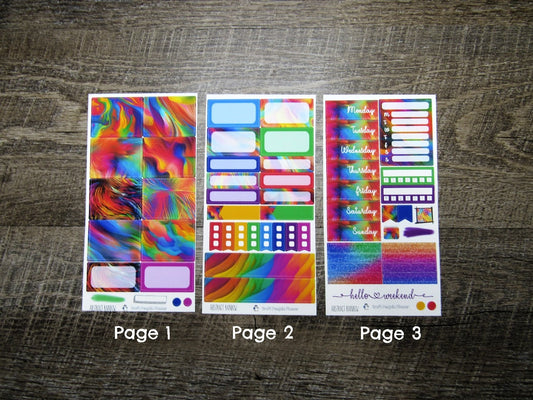 Abstract Rainbow Weekly, VERTICAL WEEKS