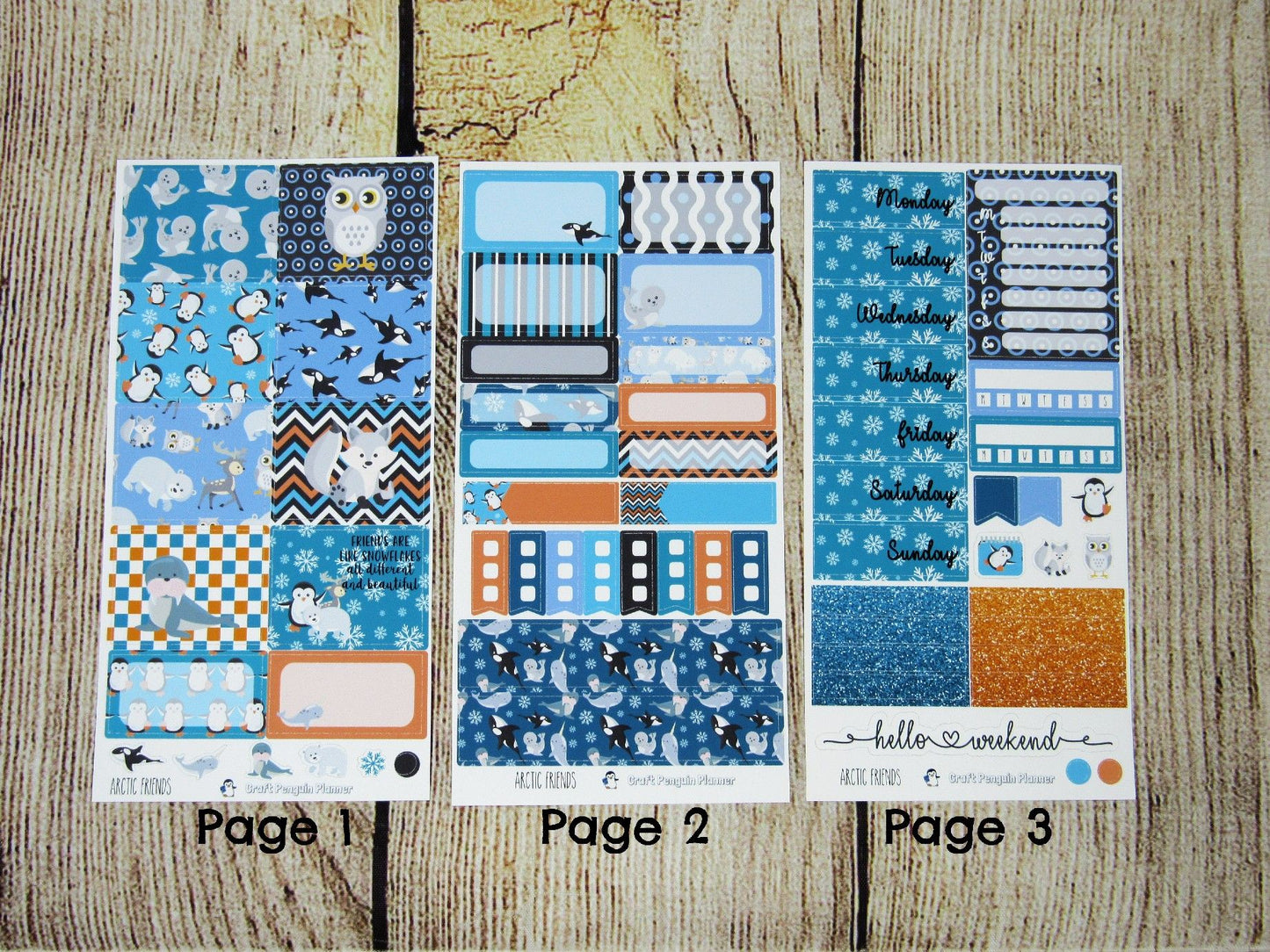 Arctic Friends Weekly, VERTICAL WEEKS