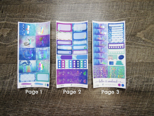 Be A Mermaid FOILED Weekly, VERTICAL WEEKS