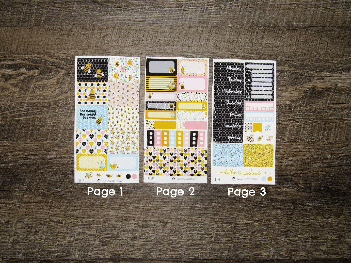 Bee You Weekly, VERTICAL WEEKS