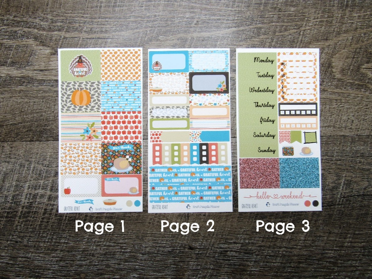 Grateful Heart Weekly, VERTICAL WEEKS