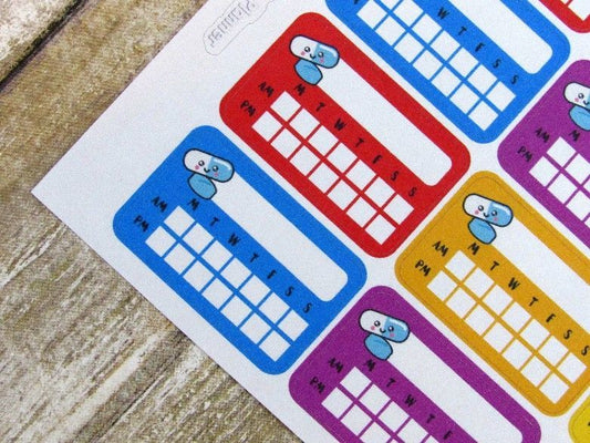 Weekly Pill Reminder Sticker
