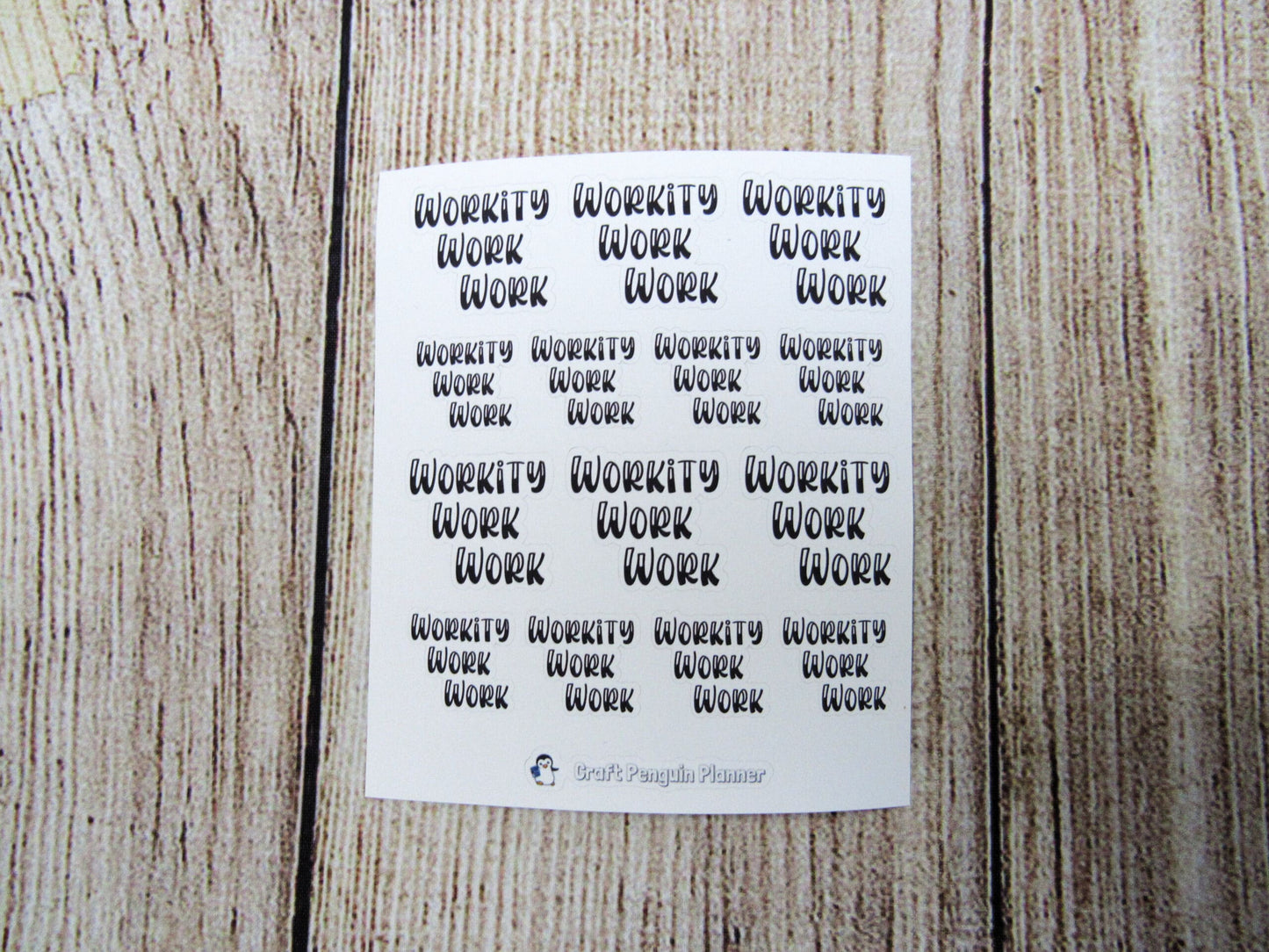 Workity Work Work stickers