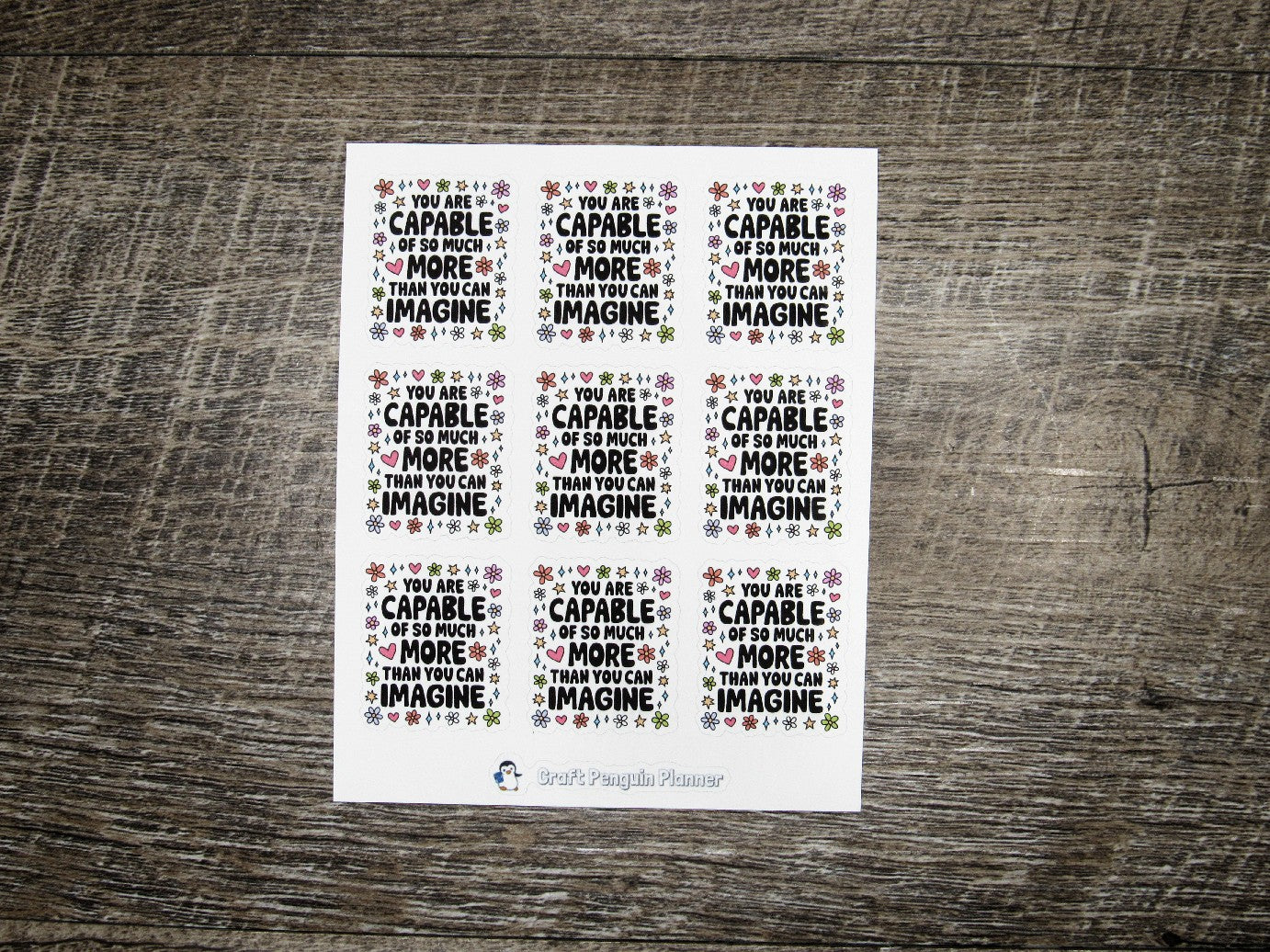 You are capable of more than you imagine stickers