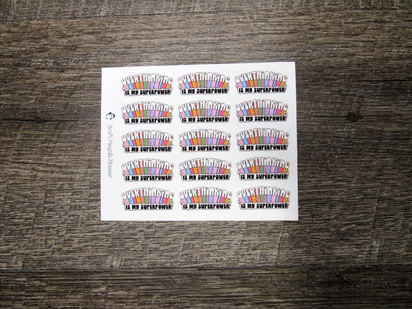 Overthinking Stickers
