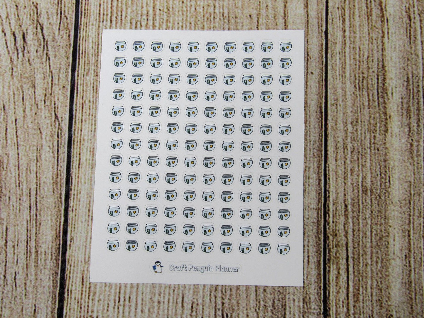 Tiny Fish Bowl Doodle Stickers