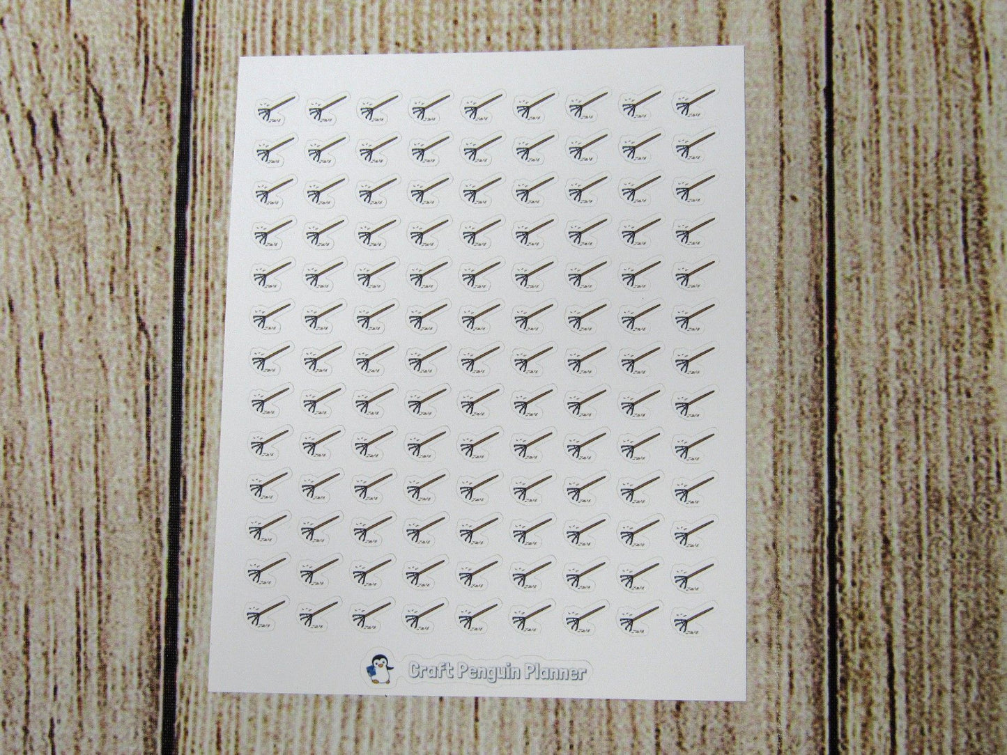 Tiny Raking Leaves Doodle Stickers