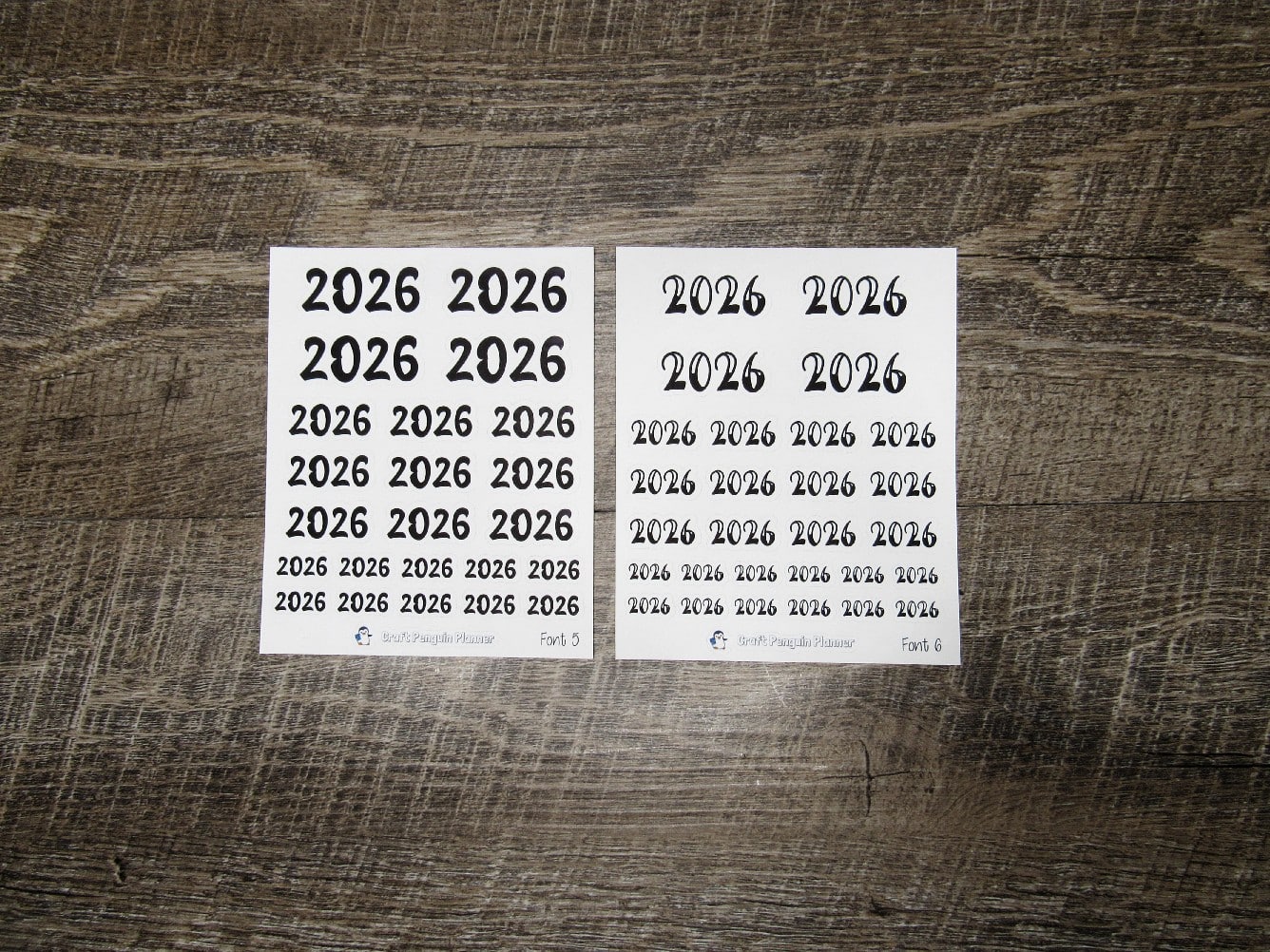 2026 Script Stickers