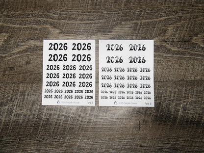 2026 Script Stickers