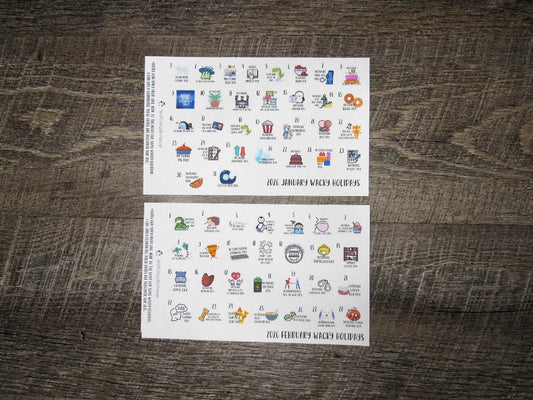 2026 Wacky Holiday Stickers