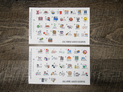 2026 Wacky Holiday Stickers