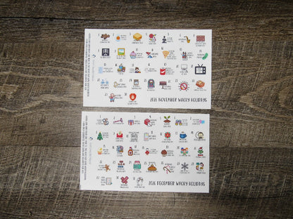 2026 Wacky Holiday Stickers