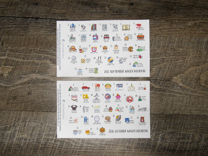 2026 Wacky Holiday Stickers