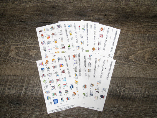 2026 Wacky Holiday Stickers