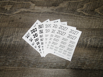 2027 Script Stickers