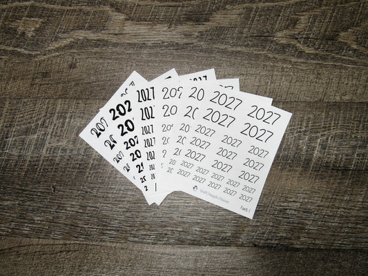 2027 Script Stickers