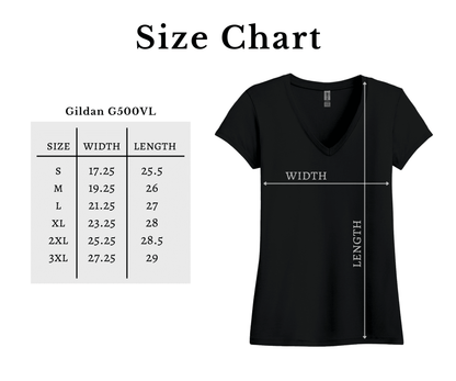 Custom ADULT WOMEN'S V-Neck T-Shirt