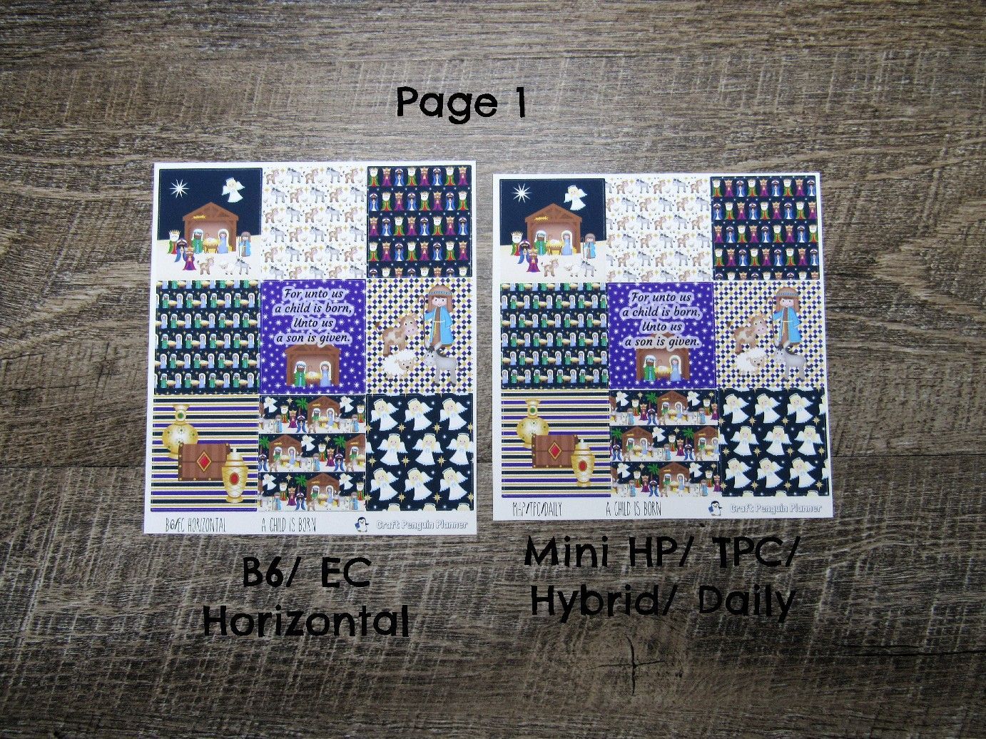 A Child is Born Weekly, CHOOSE YOUR KIT