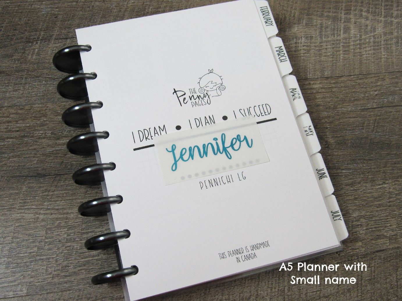 Custom Foiled Name Script Sticker