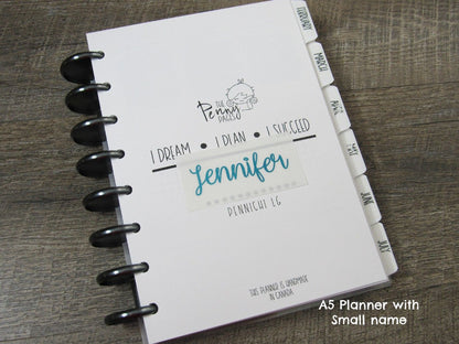 Custom Foiled Name Script Sticker