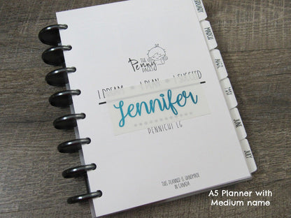 Custom Foiled Name Script Sticker