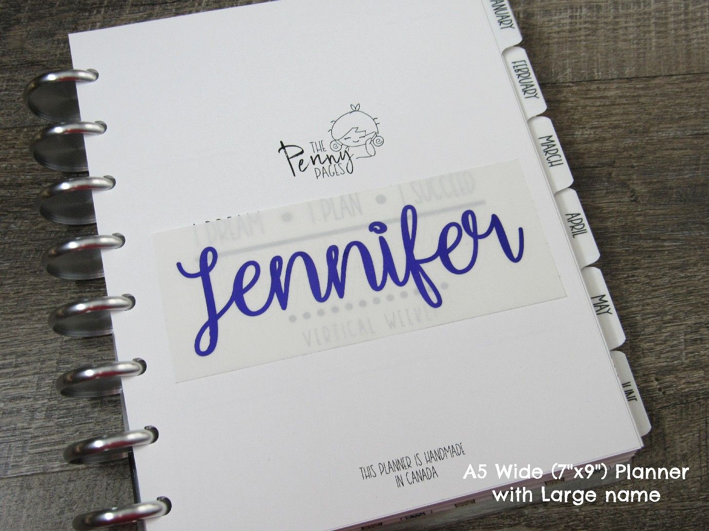 Custom Foiled Name Script Sticker