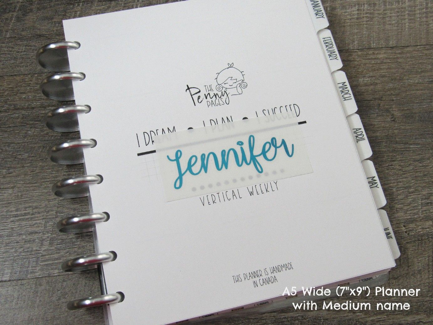 Custom Foiled Name Script Sticker