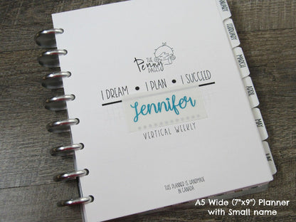 Custom Foiled Name Script Sticker