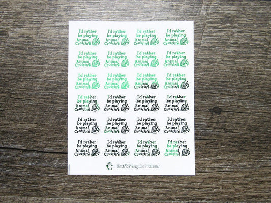 I'd Rather Be Playing AC