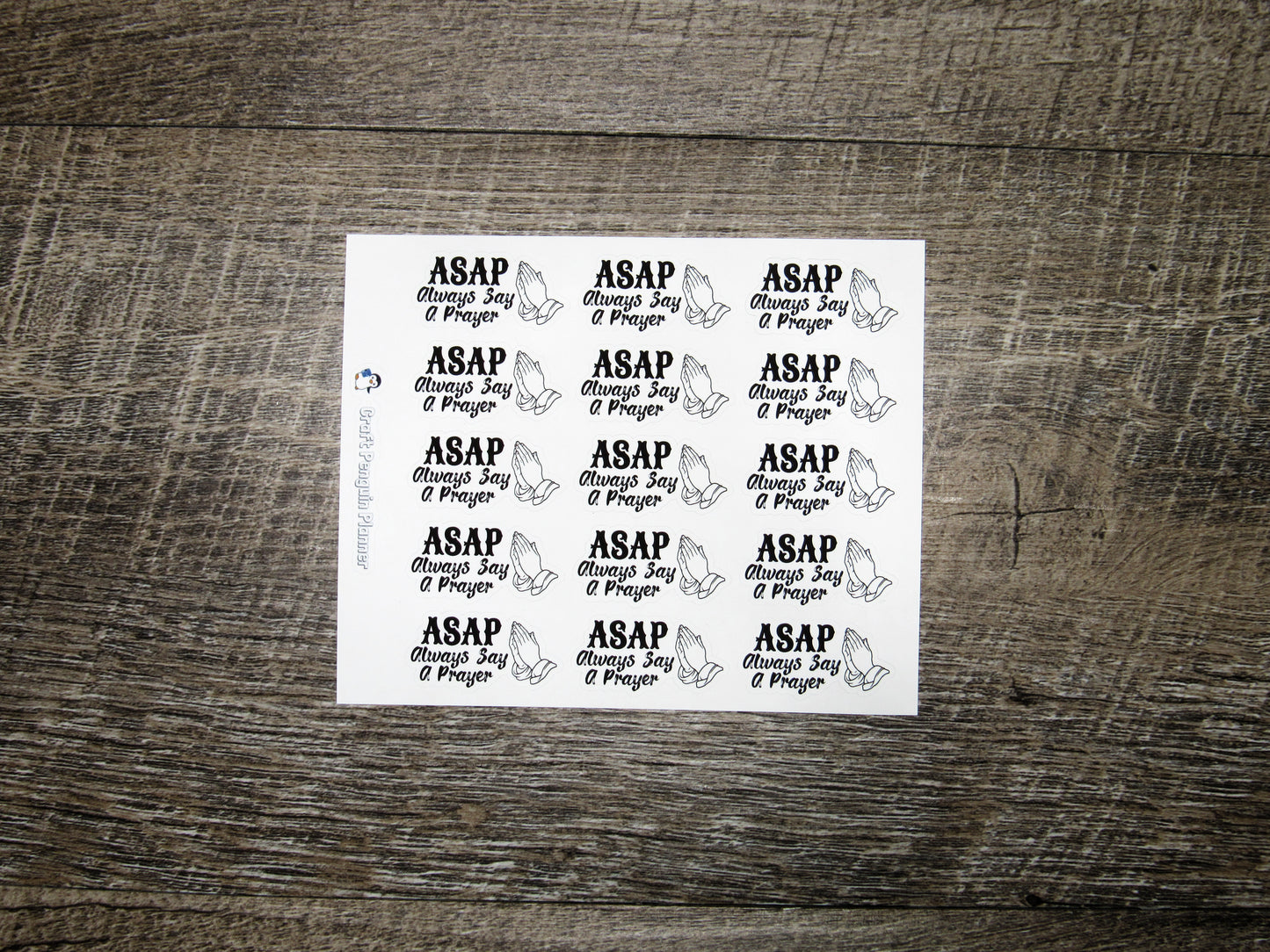 ASAP- Always Say A Prayer Sticker