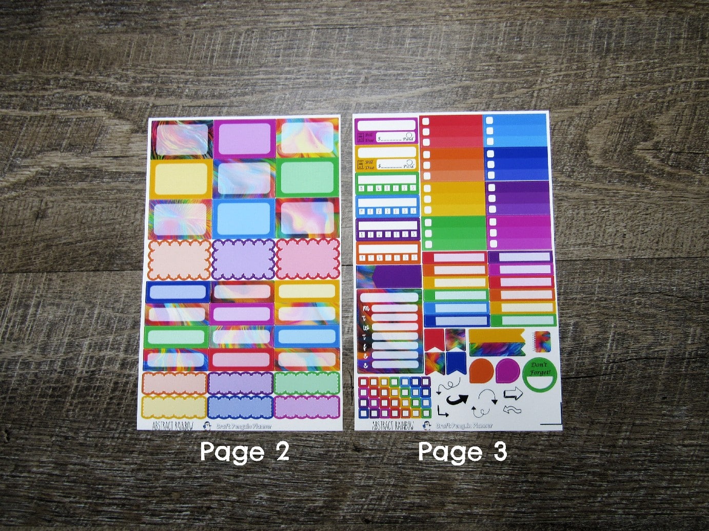 Abstract Rainbow Weekly, CHOOSE YOUR KIT