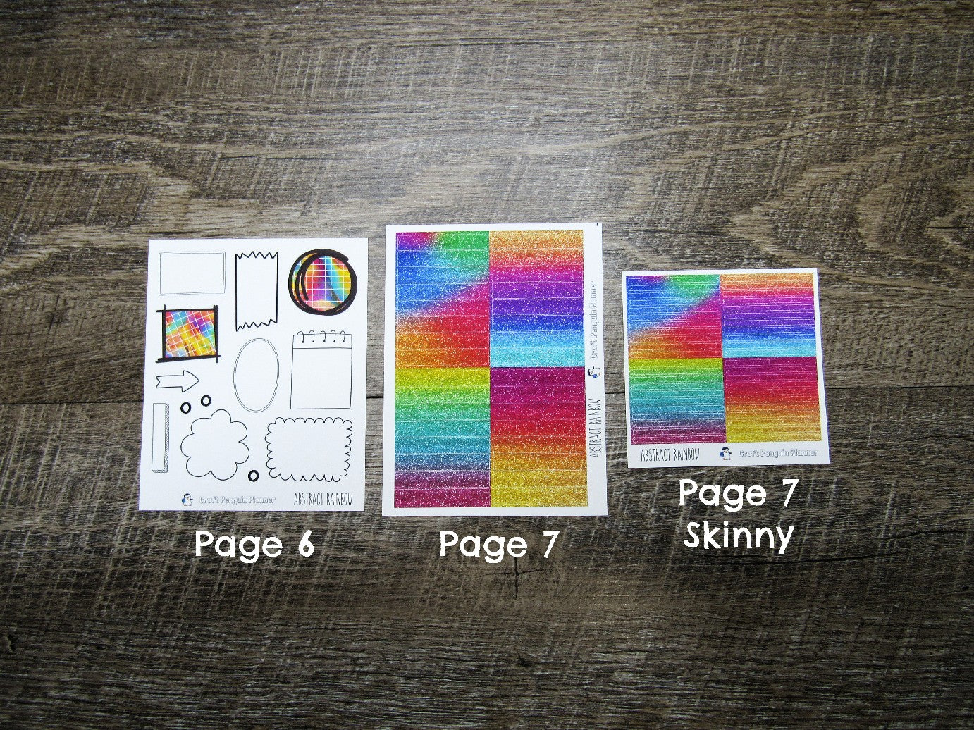 Abstract Rainbow Weekly, CHOOSE YOUR KIT