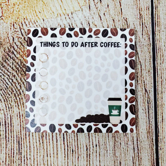 To Do After Coffee Sticky Notes