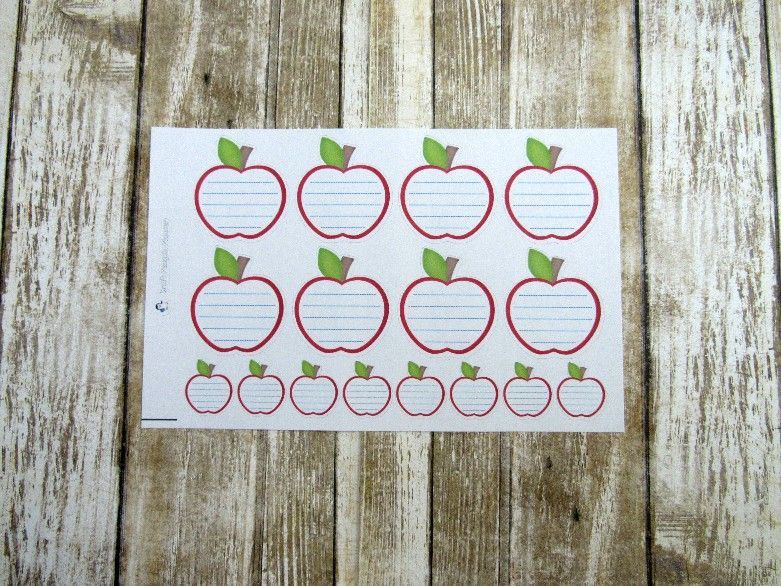 Apple note planner sticker