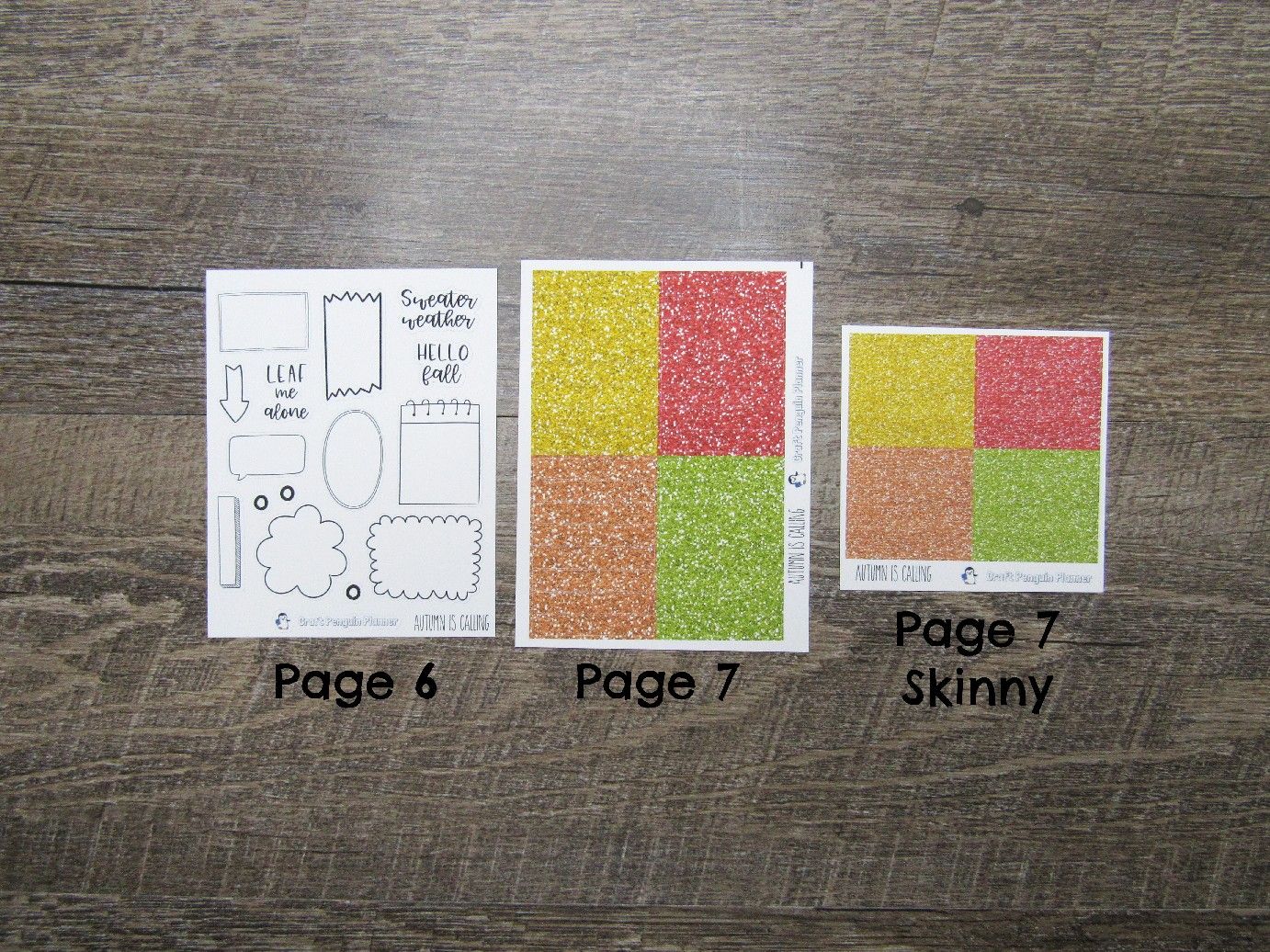 Autumn is Calling Weekly, CHOOSE YOUR KIT