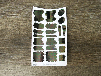 Hand Drawn Brush Strokes- BST071- FOILED Mix