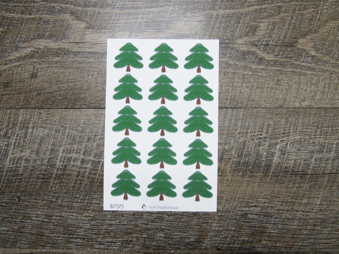 Hand Drawn Brush Stroke Shape- BST073- Trees 2