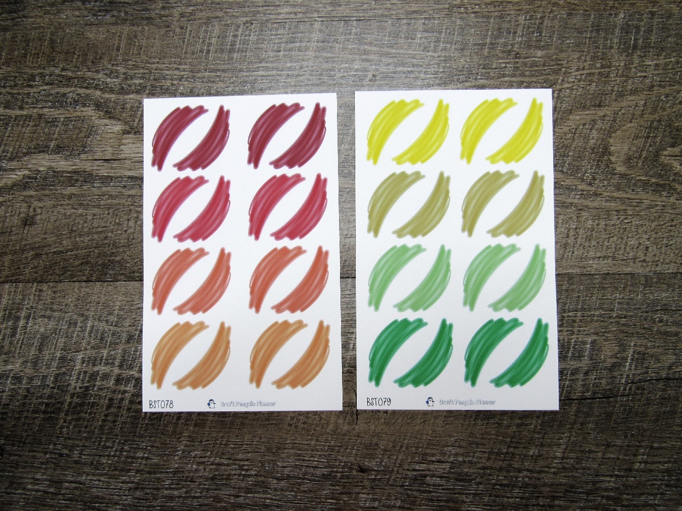 Hand Drawn Brush Strokes- BST078-BST084