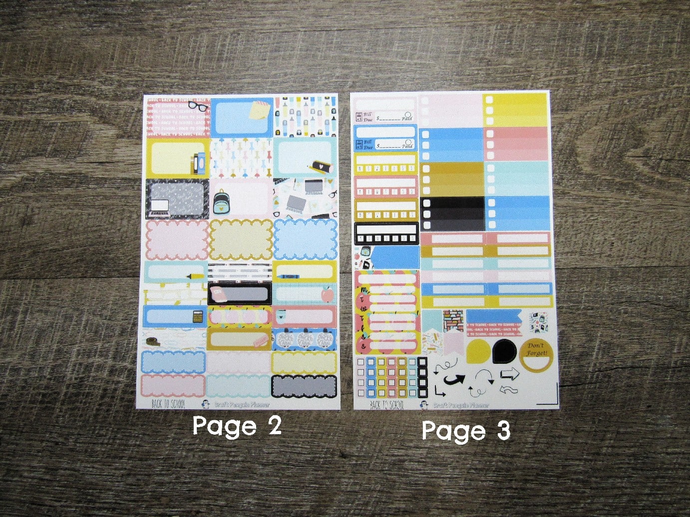 Back To School Weekly, CHOOSE YOUR KIT