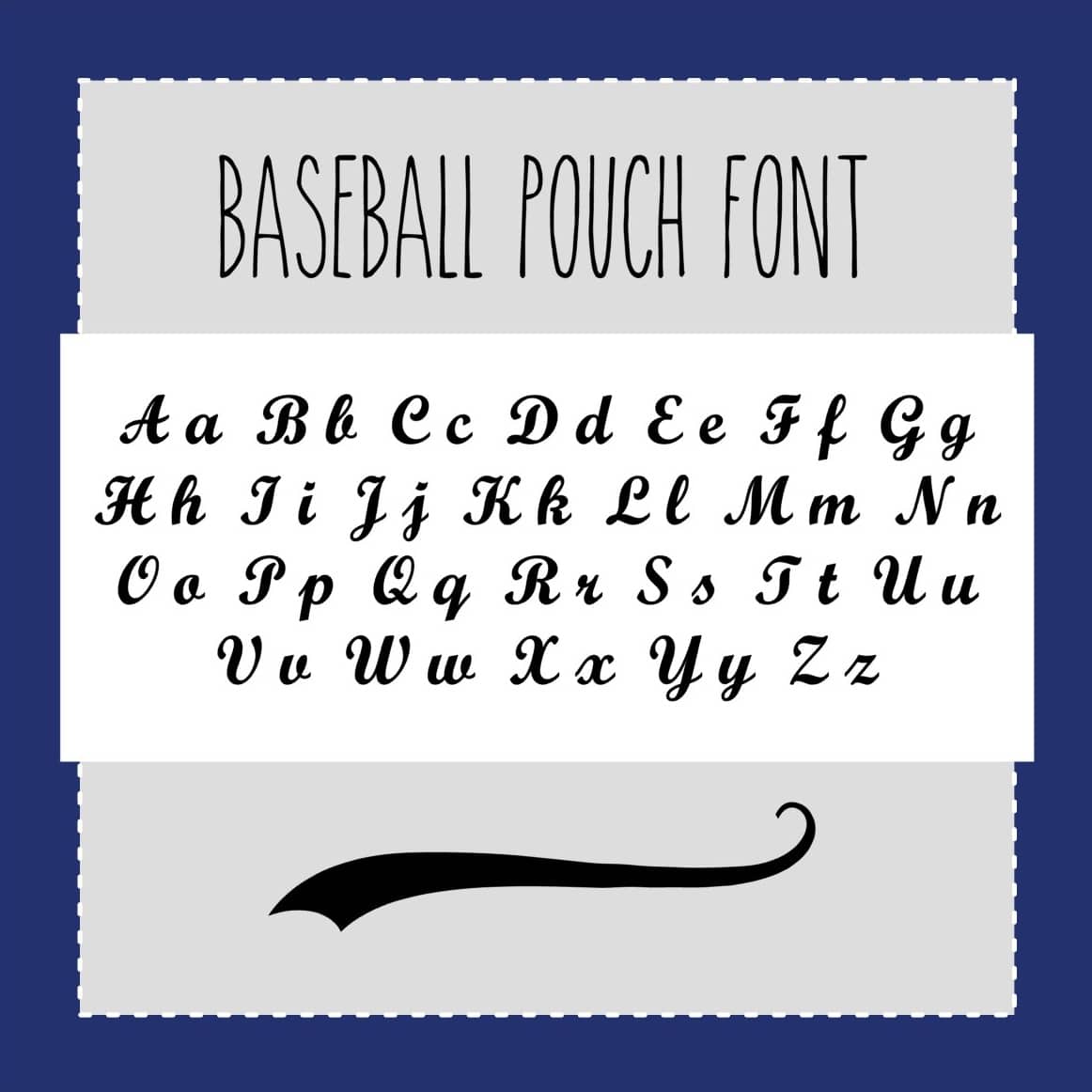 Customizable Baseball Zipper Pouch