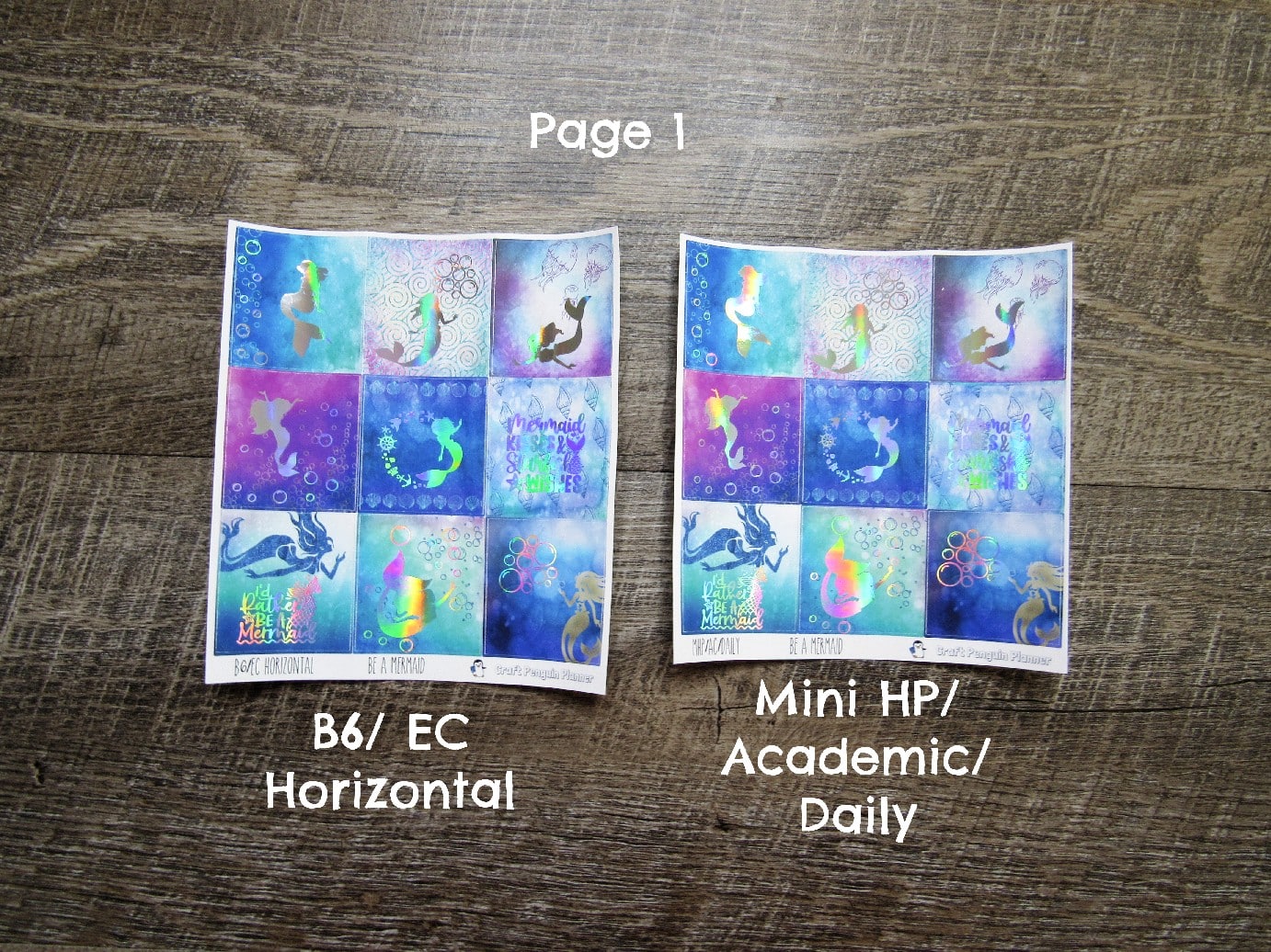 Be A Mermaid FOILED Weekly, CHOOSE YOUR KIT