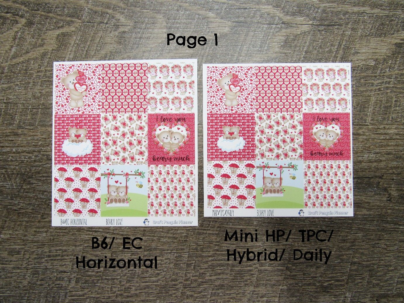 Beary Love Weekly, CHOOSE YOUR KIT