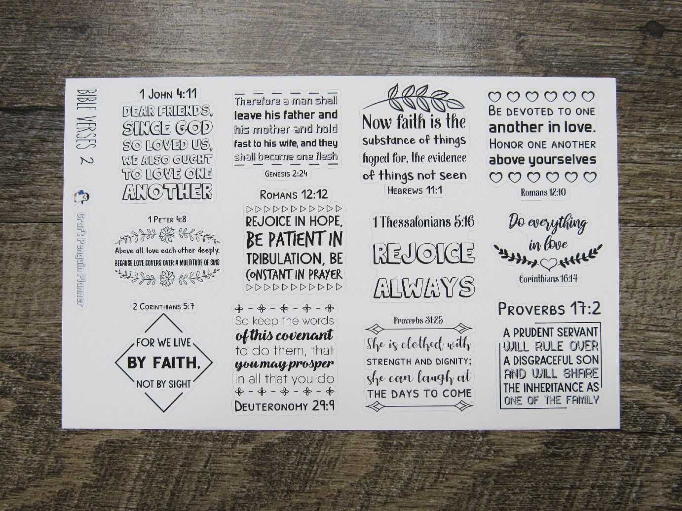 Bible Verse Stickers
