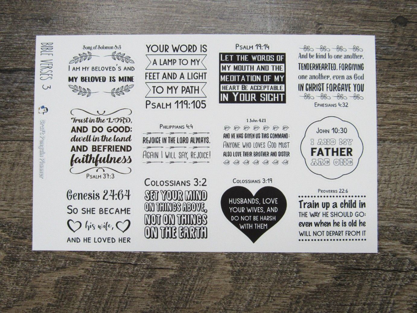 Bible Verse Stickers