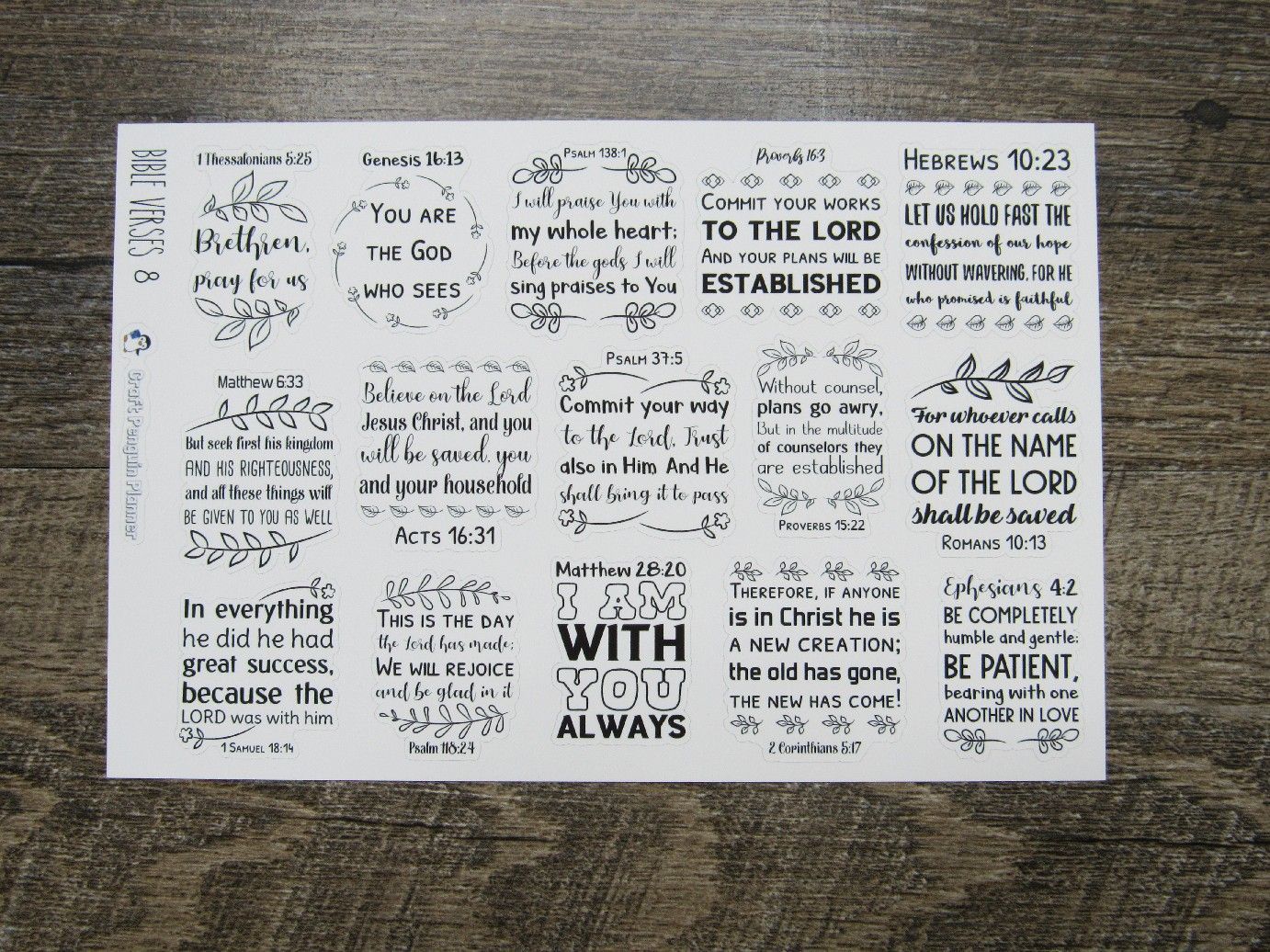 Bible Verse Stickers