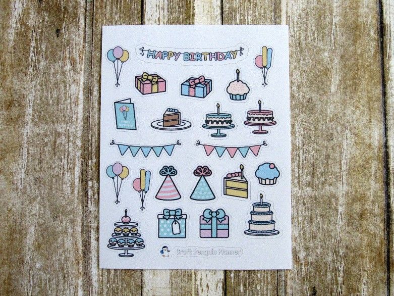 Birthday Deco stickers