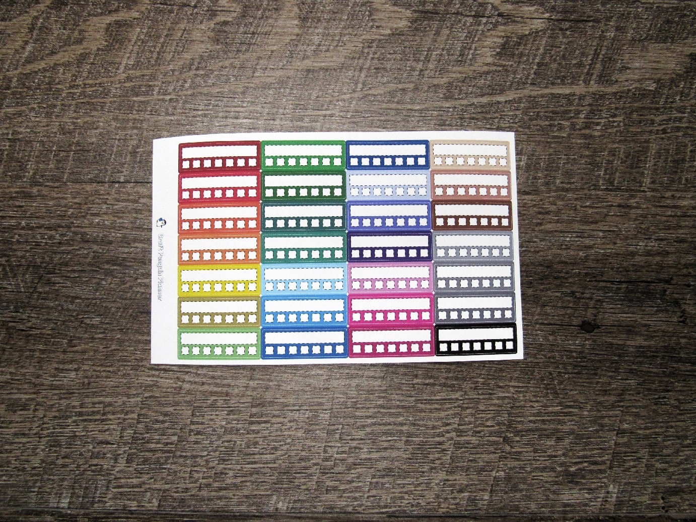 Blank Stitched Habit Trackers