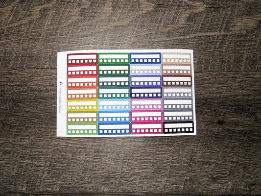 Blank Stitched Habit Trackers