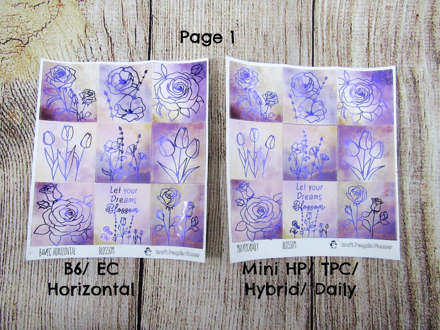 Blossom FOILED Weekly, CHOOSE YOUR KIT